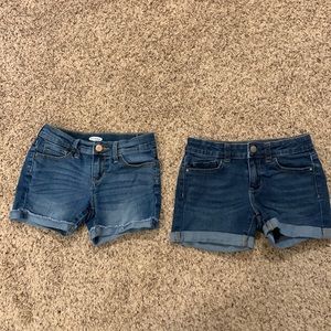 Old Navy and Wonder Nation jean shorts (2) girls